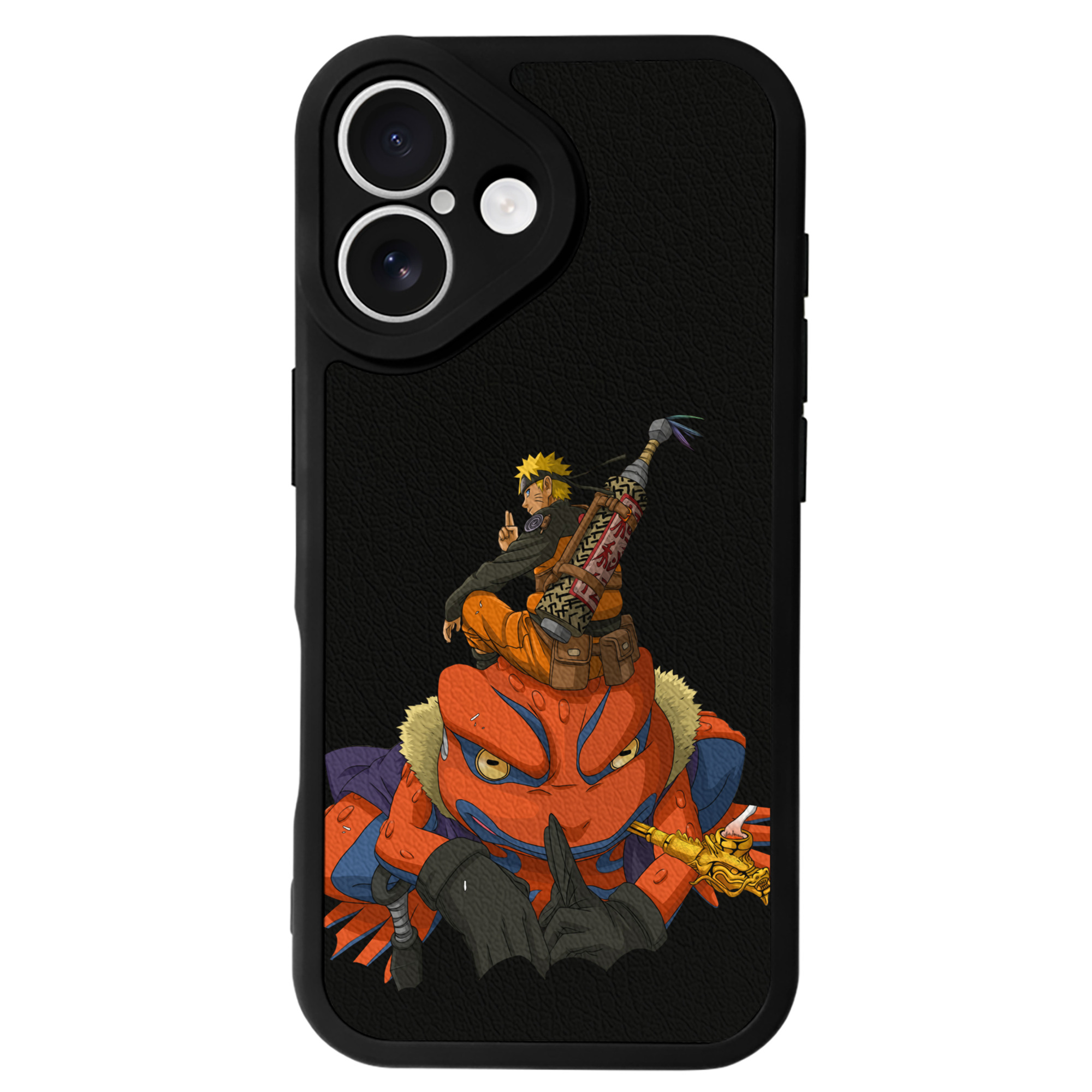 （画像用） NARUTO -ナルト- うずまき ナルト Uzumaki Naruto 【iPhone 16シリーズ対応】シリコンスマホケース（レザー調） 材質：シリコン